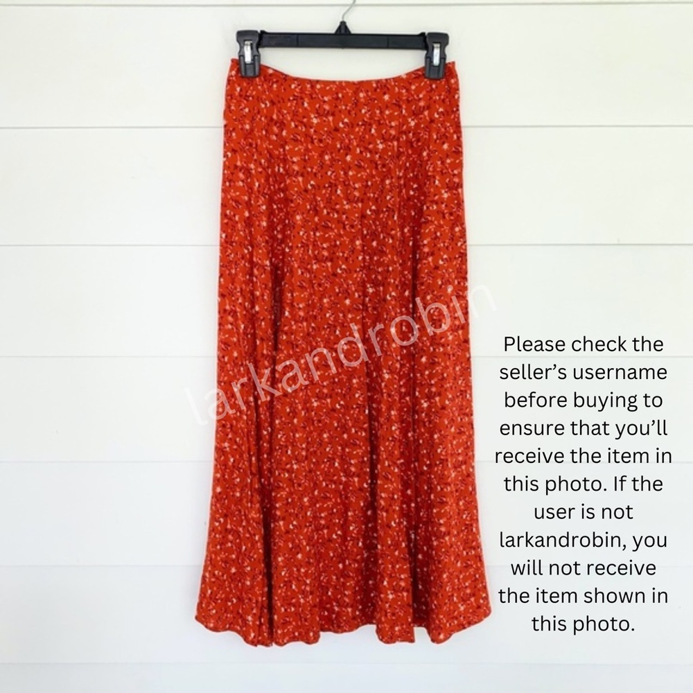 NEW Reformation Zoe Skirt Balsam 2 - Picture 6 of 9